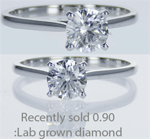 Diamante cultivado en laboratorio, 0.90 quilate Diamante cultivado en laboratorio, 0.90 quilate